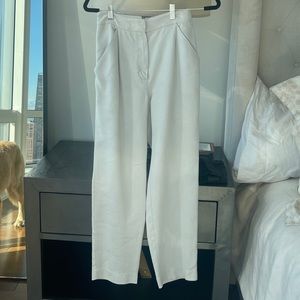 Aritzia blue linen pants